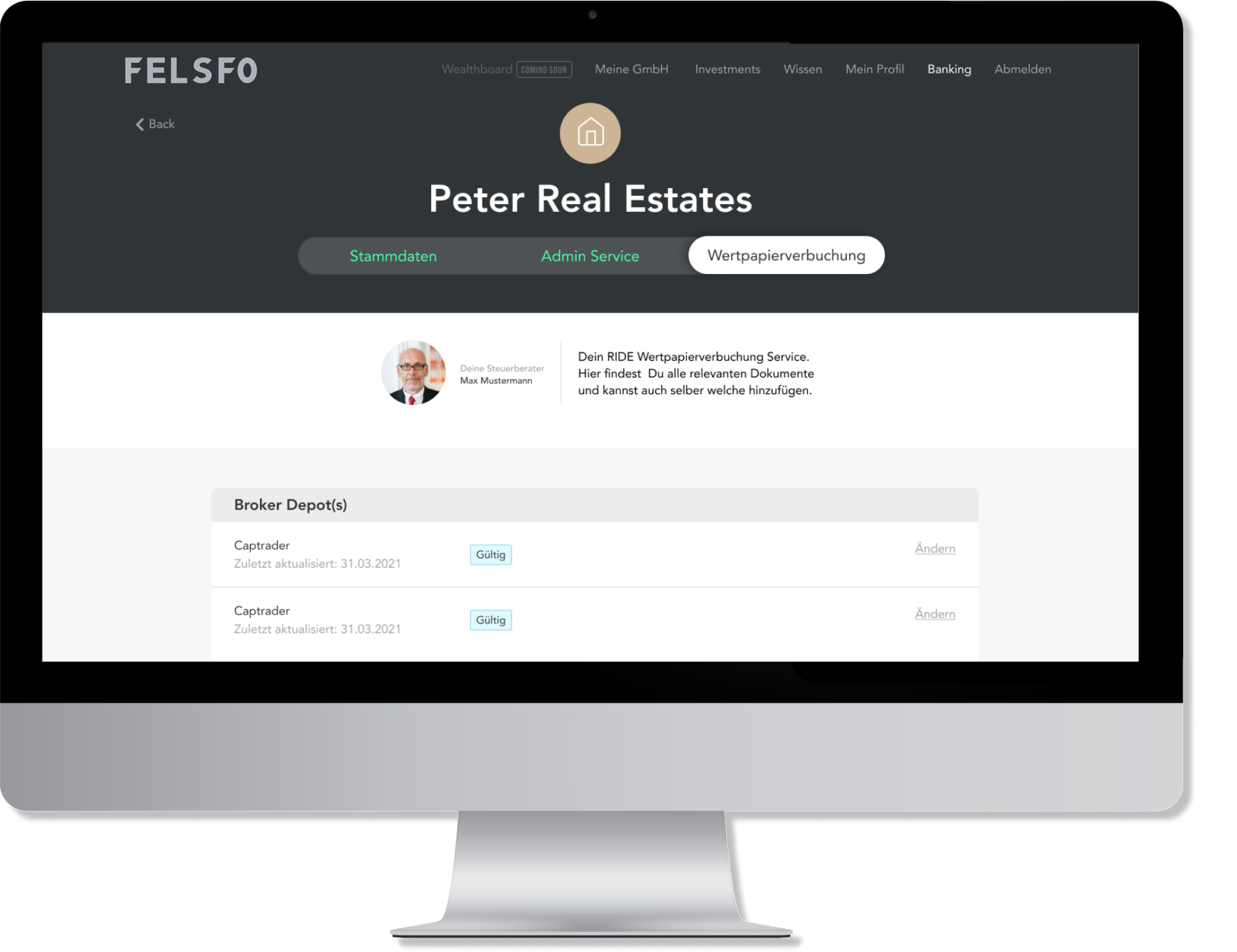 WEPA automatisierte Wertpapierverbuchung