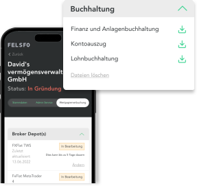 Wertpapierverbuchung Dashboard