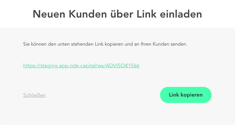 FELSFO Kunden einladen Link
